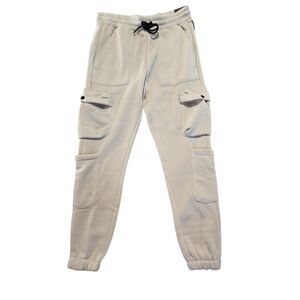 Rock‎ Salt Mens Cargo Jogger Pants Beige Sand S Sweatpants Urban Streetwear NWT